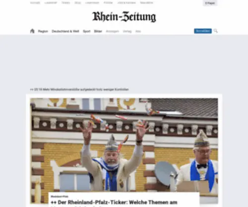 Mainz-Online.de(Rhein-Zeitung) Screenshot