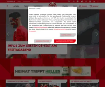 Mainz05.de( Startseite) Screenshot