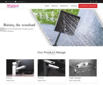 Maipo.in(Luxury Bathroom Fitting Manufacturers) Screenshot