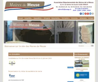 Mairesdemeuse.com(Site officiel des Maires de Meuse) Screenshot
