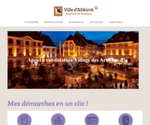 Mairie-Altkirch.fr(Ville d'Altkirch) Screenshot