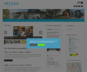 Mairie-Begles.fr(BÈGLES) Screenshot