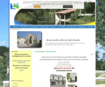 Mairie-Benet.fr(Page d'accueil) Screenshot