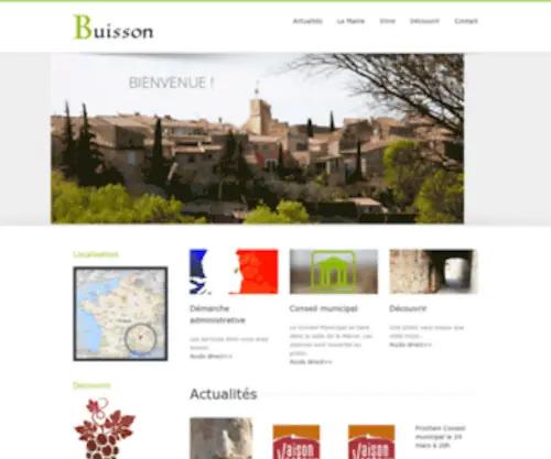 Mairie-Buisson.com(Buisson village nord vaucluse) Screenshot