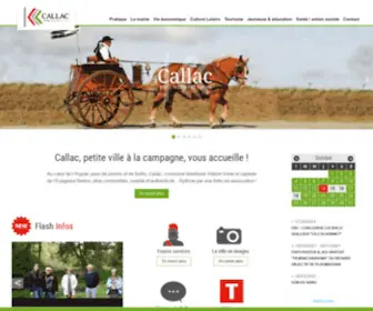 Mairie-Callac.fr(Site officiel de la commune de Callac) Screenshot