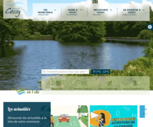Mairie-Cessy.fr(Site Officiel de la Mairie de Cessy) Screenshot