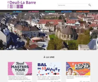 Mairie-Deuillabarre.fr(Site officiel de la ville de Deuil la barre) Screenshot