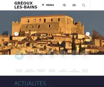 Mairie-Greouxlesbains.fr(Mairie de Gréoux) Screenshot