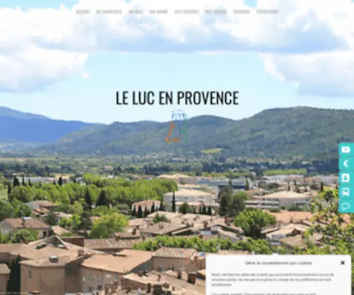 Mairie-Leluc.com(Site officiel de la ville du Luc en Provence) Screenshot