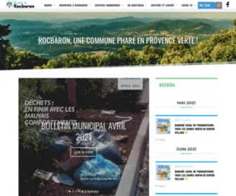 Mairie-Rocbaron.fr(Site internet de la Mairie de Rocbaron) Screenshot