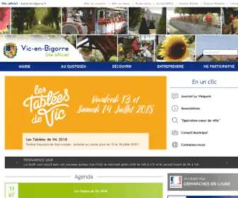 Mairie-Vic-Bigorre.fr(Site officiel de la commune) Screenshot