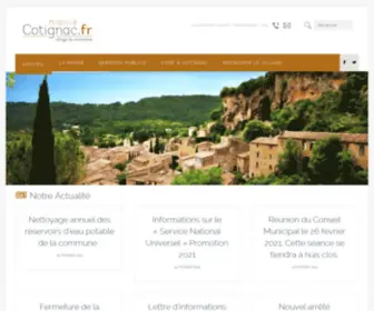 Mairiecotignac.fr(Mairie de Cotignac) Screenshot