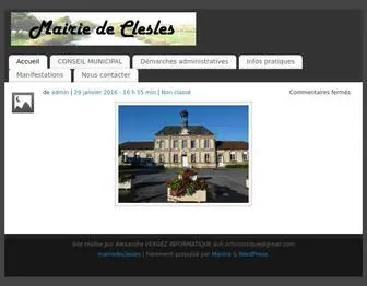 Mairiedeclesles.fr(mairiedeclesles) Screenshot