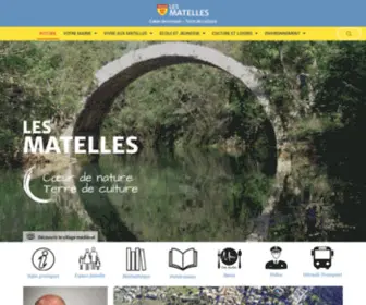 Mairiedesmatelles.fr(Mairie Les Matelles) Screenshot