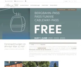 Mairzuhof.com(Mair zu Hof) Screenshot