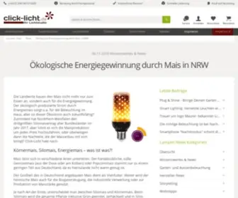 Mais.nrw(Ökologische Energiegewinnung durch Mais in NRW) Screenshot