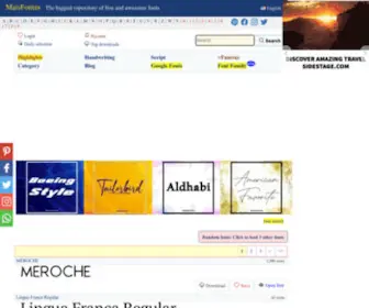 Maisfontes.com(Download free font) Screenshot