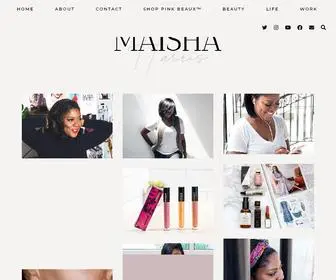 Maishaharris.com(Beauty, Blogging & Building My Brands) Screenshot