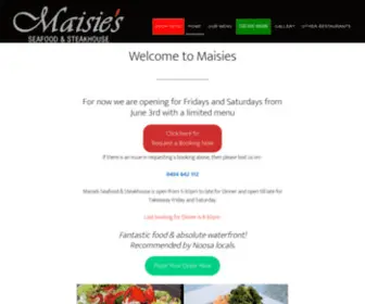 Maisies.com.au(Maisies Seafood and Steakhouse) Screenshot