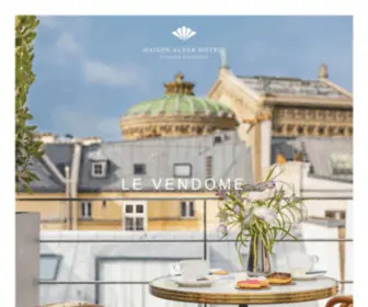 Maison-Albar-Hotels-LE-Vendome.com(Le Maison Albar Hotels Le Vendome est un hôtel de luxe situé à Paris dans le quartier Opéra) Screenshot