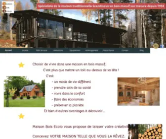 Maison-Bois-Ecolo.fr(Accueil Maison Bois Ecolo) Screenshot