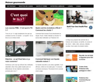 Maison-Gourmande.com(Maison, Loisirs & famille : idées, recettes, bons plans et Jeux) Screenshot