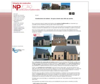 Maison-NP.be(Constructeur de maison traditionnelle à Namur en Belgique) Screenshot