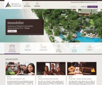 Maison-Thailande.com(Maison de la Thailande) Screenshot