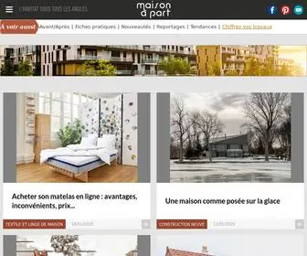 Maisonapart.com(Conseils et reportages déco et aménagement maison) Screenshot
