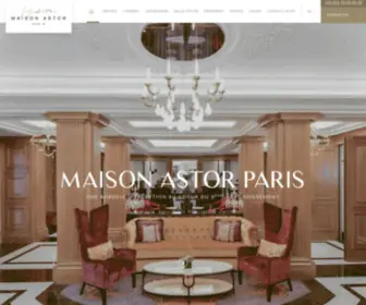 Maisonastorparis.com(Maison Astor Paris) Screenshot
