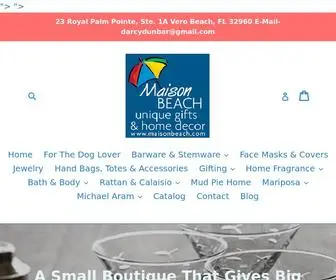 Maisonbeach.com(Gifts & Gifting Service) Screenshot