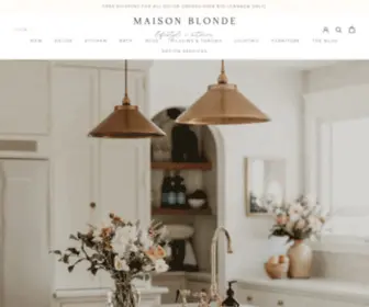 Maisonblonde.com(Maison Blonde Lifestyle Shop and Interior Design Studio) Screenshot