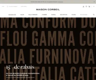 Maisoncorbeil.com(Meubles contemporains & décorations) Screenshot