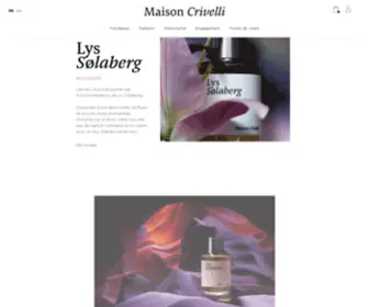 Maisoncrivelli.com(Boutique en ligne officielle) Screenshot