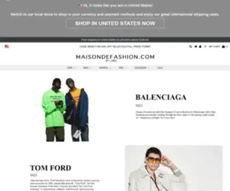 Maisondefashion.com(Woman's & Kids' Luxury Fashion) Screenshot