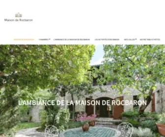 Maisonderocbaron.com(Maison de Rocbaron) Screenshot