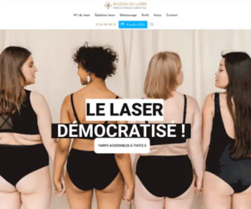 Maisondulaser.fr(Centre épilation laser définitive femme et homme Paris 12 Bercy) Screenshot