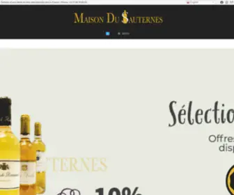 Maisondusauternes.com(Achat Sauternes) Screenshot