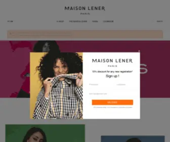 Maisonlener.com(Maison Lener : Créateur français de manteaux mode femme) Screenshot