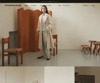 Maisonmarais.com(Create women's wear based on modern European sensibility with philosophy) Screenshot