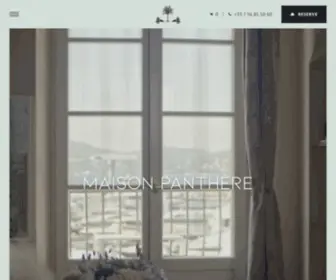 Maisonpanthere.com(Maison Panthère) Screenshot