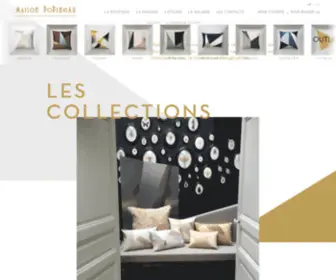 Maisonpopineau.com(Decorative and design cushions) Screenshot