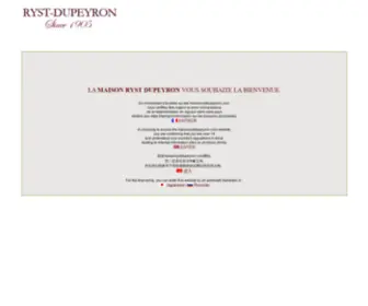 Maisonrystdupeyron.com(Site officiel) Screenshot