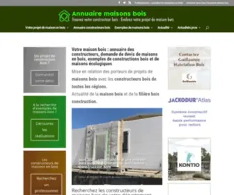 Maisons-Bois.com(Maison en bois) Screenshot