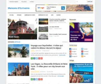 Maisons-Decrivains.com(Maisons d'Ecrivains) Screenshot