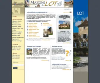 Maisons-DU-Lot.com(Gîtes) Screenshot