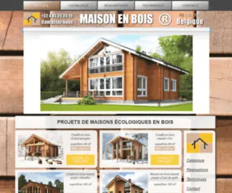 Maisons-EN-Bois.be(Maison en bois) Screenshot