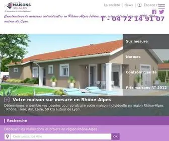 Maisons-Ideales.com(Constructeur de maisons individuelles en Rh) Screenshot