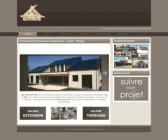 Maisonsbois-Bac.com(Maisons Bois BAC à Orléans) Screenshot