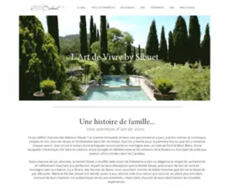 Maisonsethotels-Sibuet.com(Maisons & Hôtels Sibuet) Screenshot